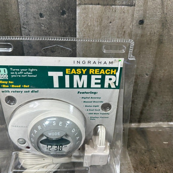 INGRAHAM EASY REACH TIMER!(turns Your Lights On And Off)600W BRAND NEW! LOOK!!!! - Picture 3 of 9
